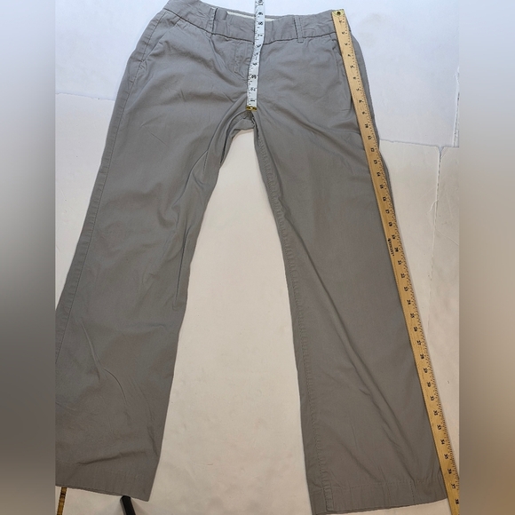J Crew City Women's Fit Grey Cotton Pants 26/30 Regular Stretch flair. US 26 - Picture 7 of 10